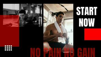 Workout No Pain No Gain template