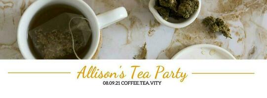 Tea Party Invitation template