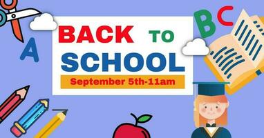 Back to school promo template