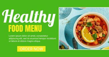 Healthy Food Menu template