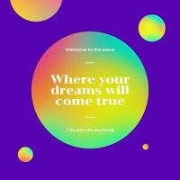 Colorful Ellipses Instagram Template