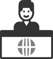 News Anchor Vector Icon