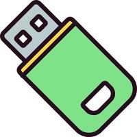 Flash Drive Vector Icon