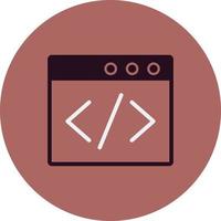 Browser Coding Vector Icon