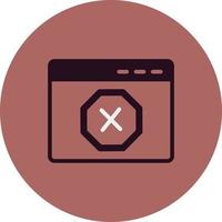 Ad Blocker Vector Icon