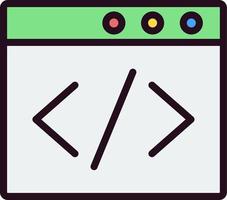 Browser Coding Vector Icon