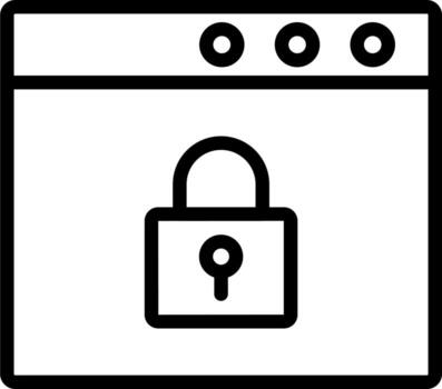 Browser Security Vector Icon