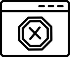 Ad Blocker Vector Icon