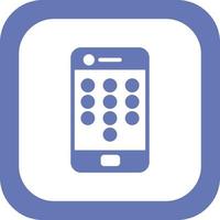 Mobile Pattern Lock Vector Icon