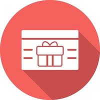 icono de vector de tarjeta de regalo