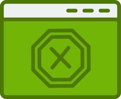 Ad Blocker Vector Icon