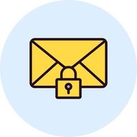 Mail Security Vector Icon