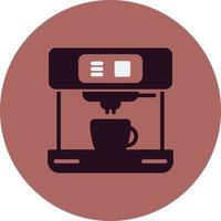 icono de vector de máquina de café