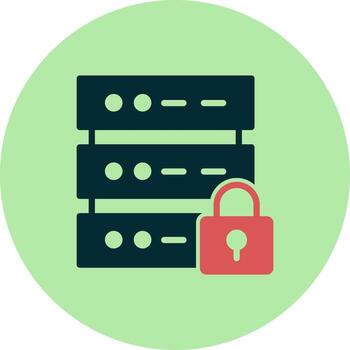 Database Security Vector Icon