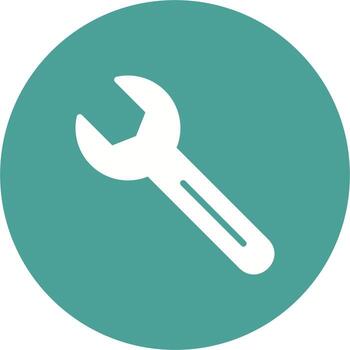 icono de llave inglesa vector