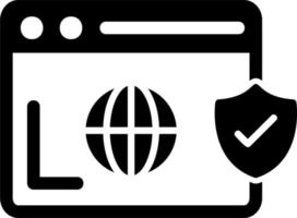 Secure  Browser Vector Icon