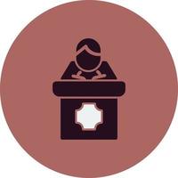 Public Speaking Vector Icon