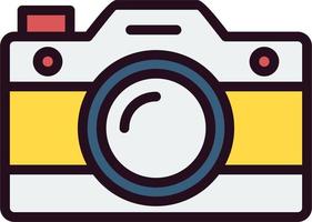 icono de vector de cámara de fotos