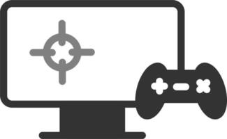 jugando icono de vector de videojuego