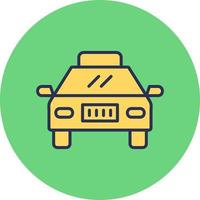 icono de vector de taxi