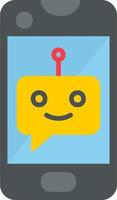 icono de vector de chatbot