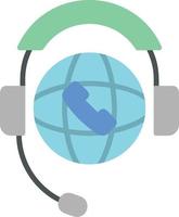 World Call Center Vector Icon