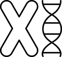 Chromosome Vector Icon