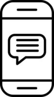 Phone Message Vector Icon