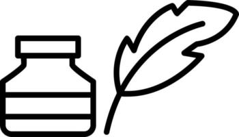 Quill And Ink Vector Icon