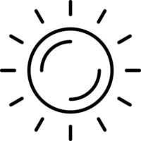 Sun Vector Icon