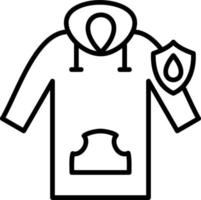 Waterproof Hoodie Vector Icon