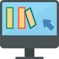 Online Book purchase Vector Icon