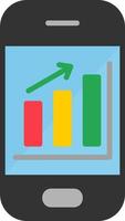 Mobile Analytics Vector Icon