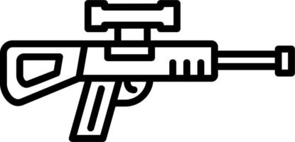 francotirador pistola vector icono