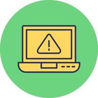 laptop Virus Vector Icon