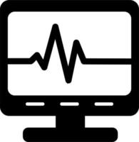 ecg leyendo vector icono