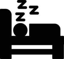 icono de vector de dormir