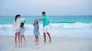 Fun family vacation on the beach video