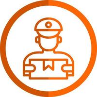 Delivery Man Vector Icon Design