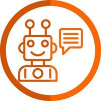 Robot Assistant Vector Icon Design