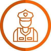 diseño de icono de vector de guardia de seguridad