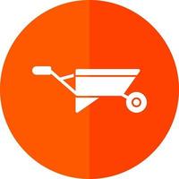 Wheelbarrow Vector Icon Design