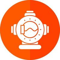 Diving Helmet Vector Icon Design