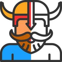 diseño de icono de vector vikingo