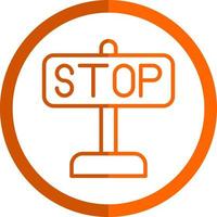 Stop Vector Icon Design