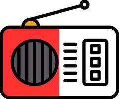 diseño de icono de vector de radio