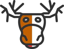 diseño de icono de vector de alces