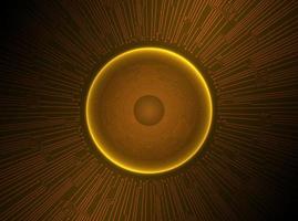 Modern Holographic Eye Ball on Technology Background vector