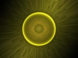Modern Holographic Eye ball on Technology Background vector