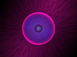 Modern Holographic Eye Ball on Technology Background vector